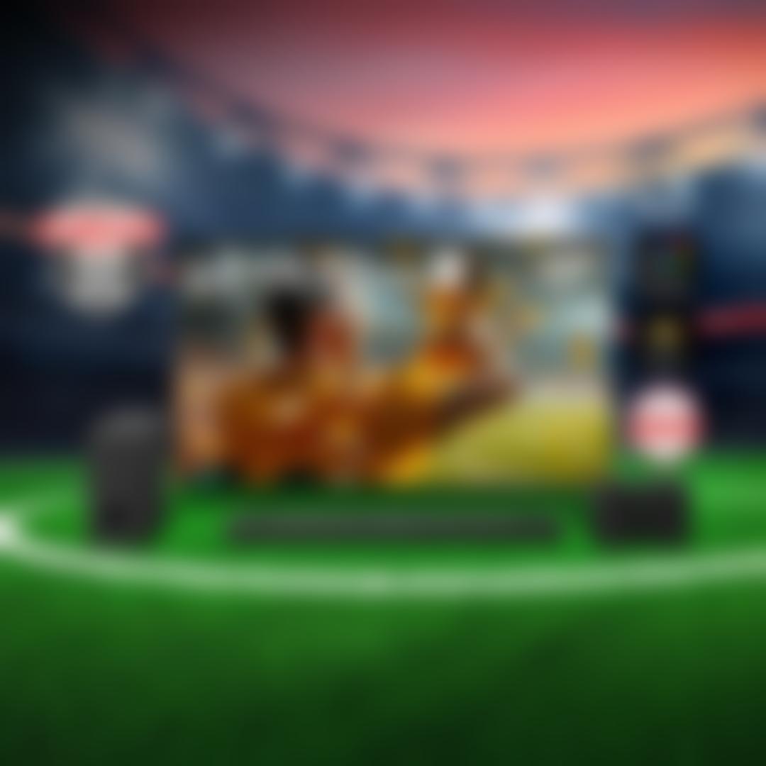An LG OLED evo TV and Soundbar appear on a soccer stadium field. “Dolby Atmos”, Perfect Black Perfect Color”, “Bright Room Ready” “America’s Most Reliable Line of TVs” and LG Game Changers Event 2026” badges.