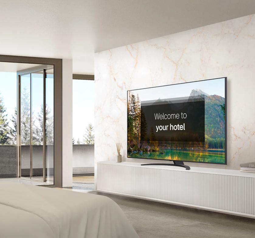 UK343 Hotel TV in a hotel room