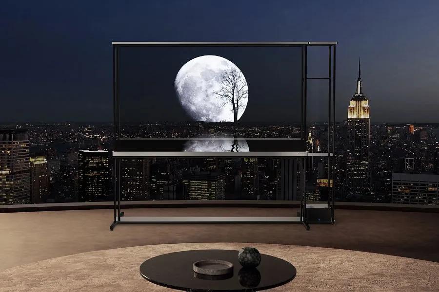 World’s first Transparent 4K TV w/ True Wireless Video & Audio Transfer