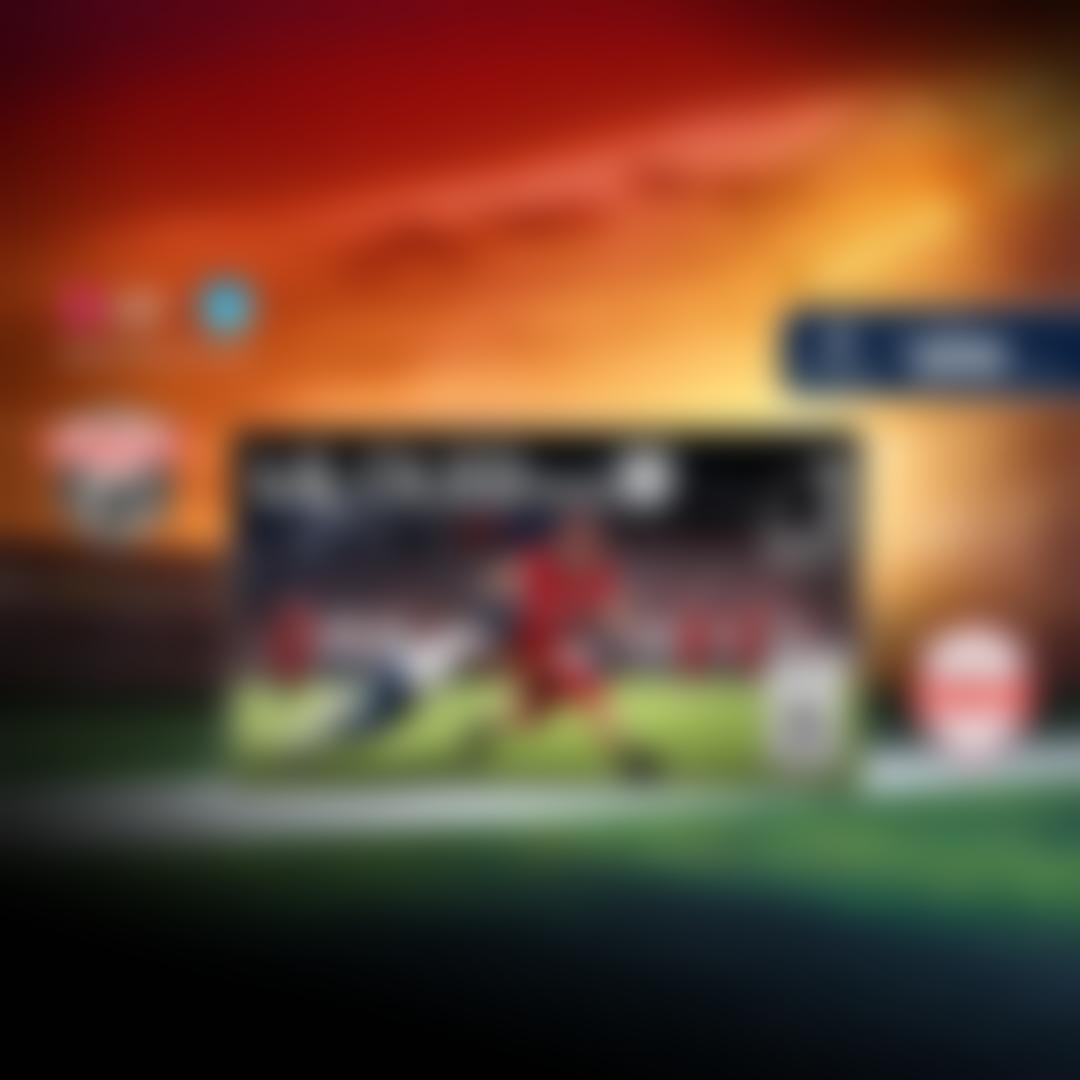 LG OLED evo AI TV displaying a college football game, with LG Game Changers Event badge, Proud Partner of the NCAA text, Fanatics up to $200 credits offer, World's No. 1 OLED TV For 13 Years badge, Premium OLED G6 5 Year Limited Panel Warranty badge, and America's Most Reliable Line of TVs badge.