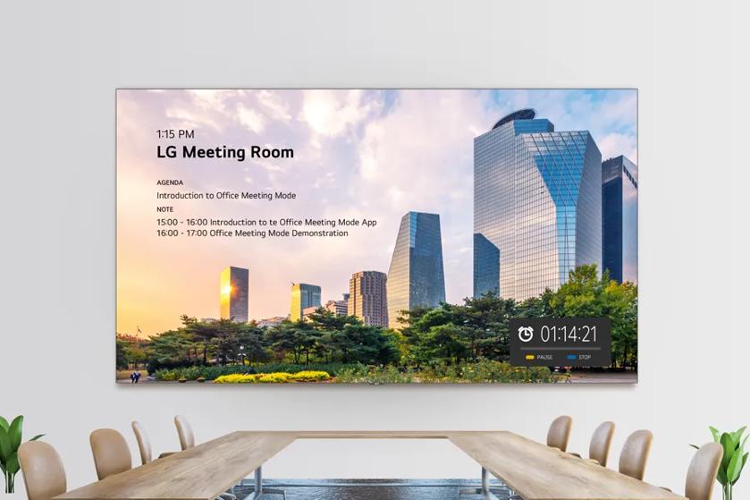All in One DVLED display in a conference room