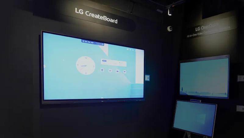 LG CreateBoard displayed in the New Jersey BIC.
