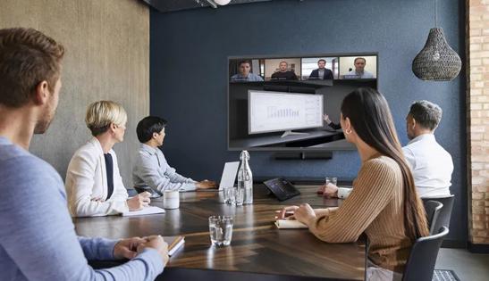 LG Jabra Webinar Sept 2025 - people in conference room using Jabra