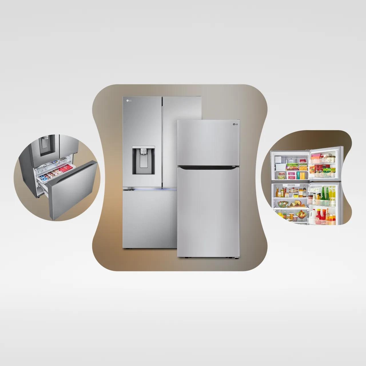 Refrigeraotr Bundle, French Door and Top Freezer