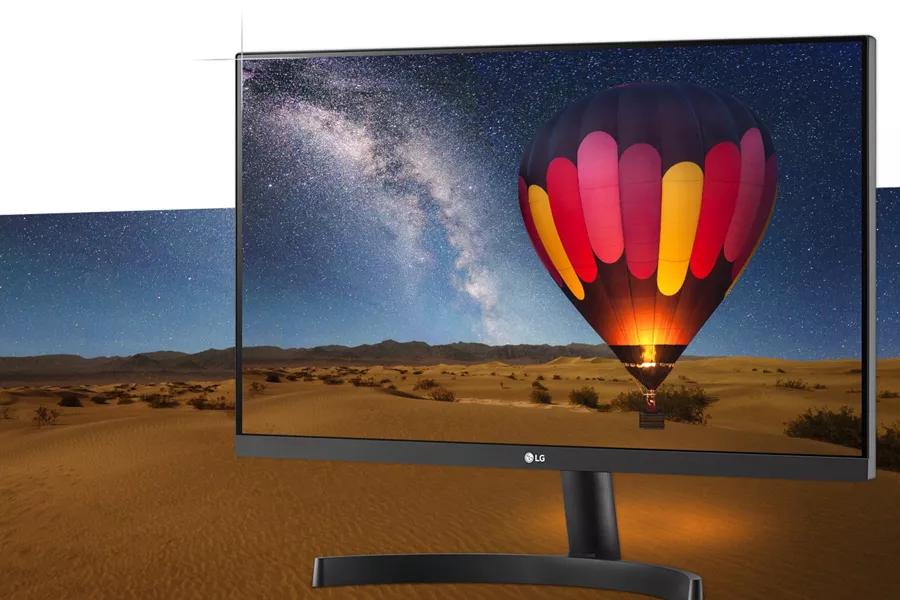 Image of a LG 27ML600 B monitor with 3 side borderless design