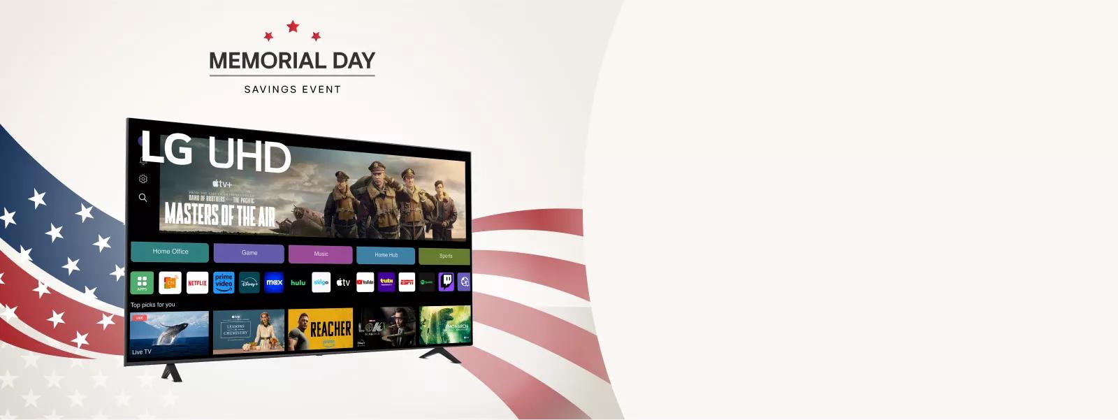 Enjoy larger-than-life 4K picture with LG UHD TVs — with 300+ free LG Channels for content you’ll love all summer. 