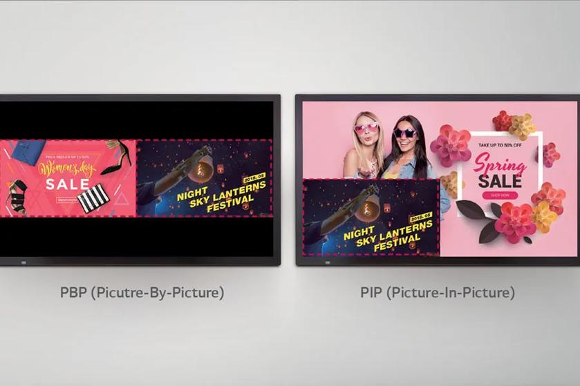 Digital Signage PBP and PIP