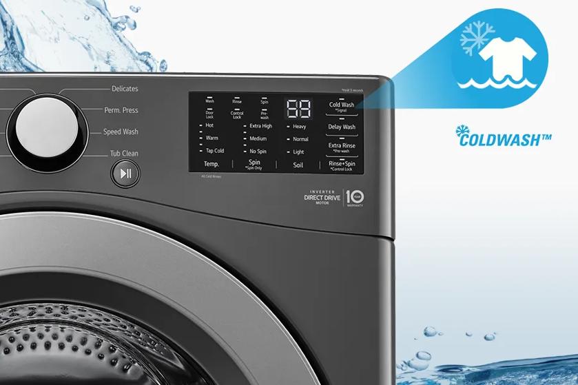 COLDWASH
Delicates Perm. Press Speed Wash Tub Clean INVERTER DIRECT DRIVE MOTOR 10 YEAR WARRANTY