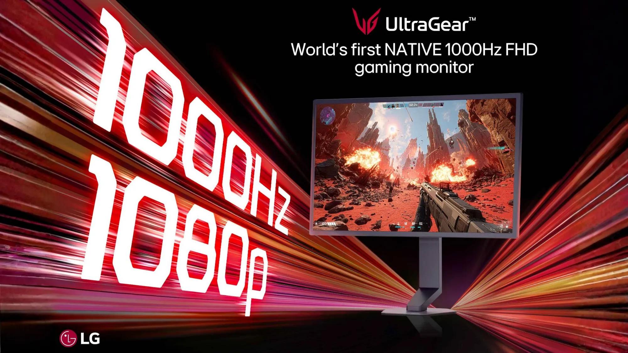 LG Electronics Introduces World's First Native 1000HZ Full HD Gaming Monitor