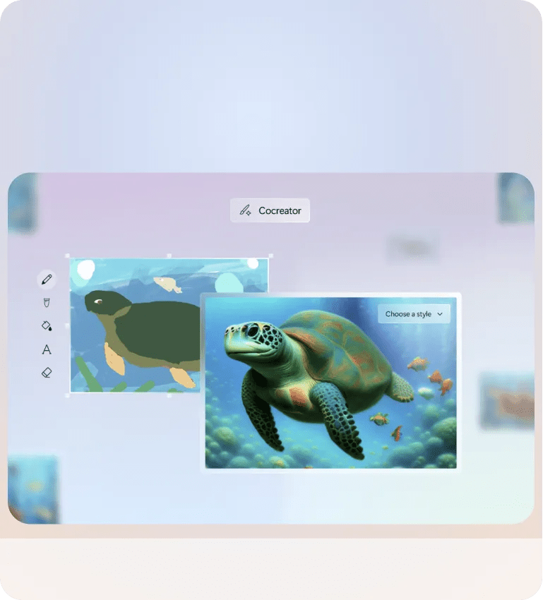 Image of CoCreator feature for tablet.