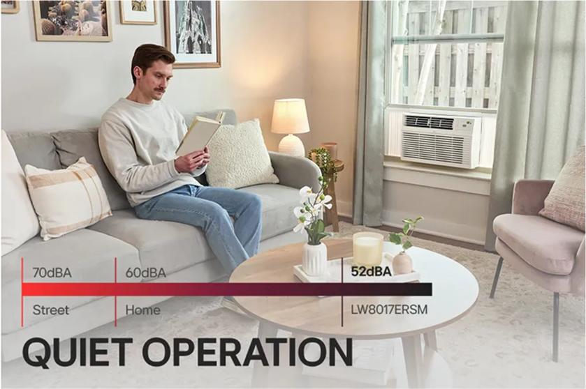 
70dBA
60dBA
Street
Home
QUIET OPERATION
53dBA
LW8017ERSM