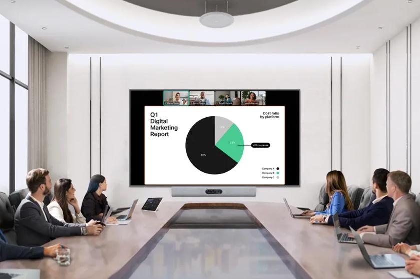 LG Cisco Board Room solution with video conferencing technology