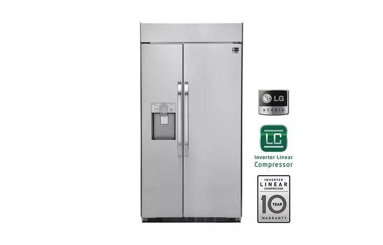 LG Studio - Ultra-Large Capacity Side-By-Side Refrigerator with Ice & Water Dispenser LSSB2691ST