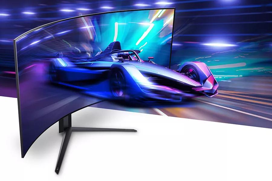 Moniteur jeu G-Sync DELO incurvé QHD GTG 0,03 ms 240 Hz 45 po UltraGear de  LG (45GR95QE-B) - Noir