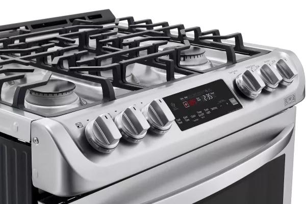 Gas cooktops and electric ovens combined with dual fuel ranges