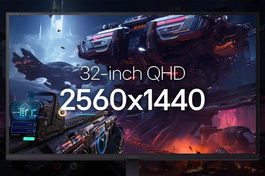 Expansive 32” QHD Display