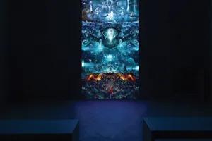 digital signage art installation in the Perez art museum