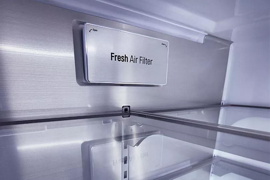 Refrigerator showcasing CoolGuard metal interior panel