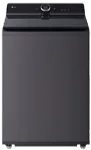 Front view of the dark gray top-load WT8600 washer.