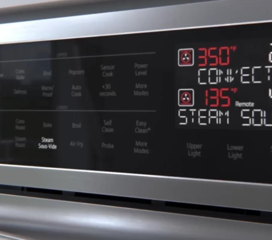 A video showing the SmoothTouch Controls on the LG range and microwave.