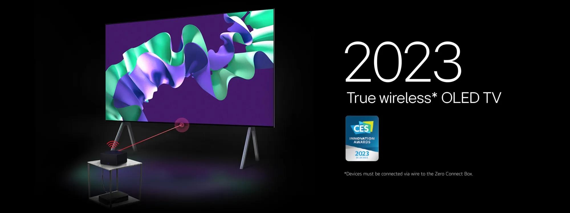 2023 True wireless* OLED TV.