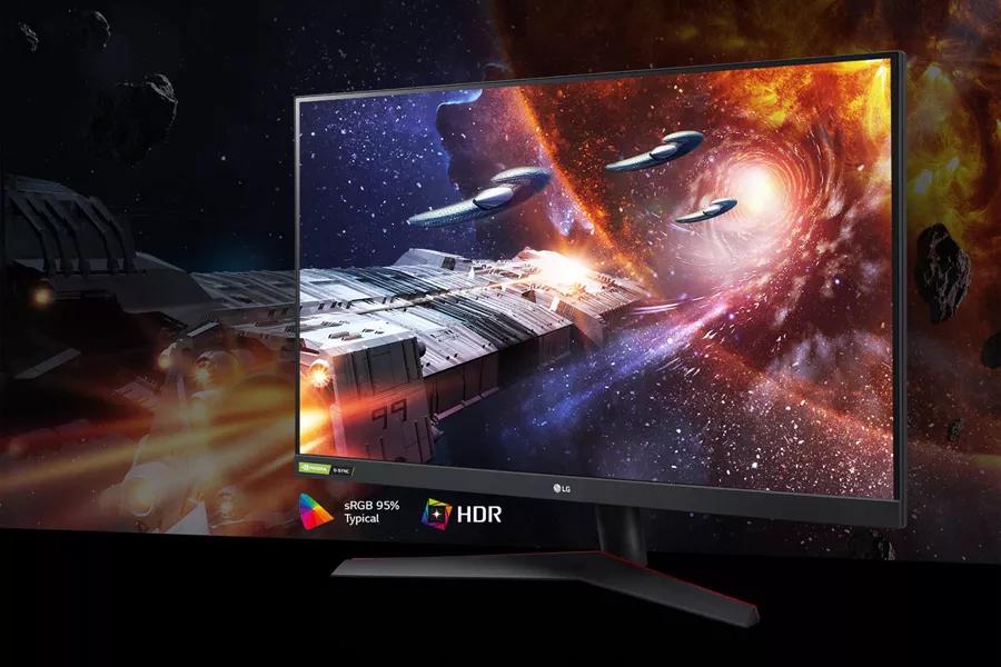 The Gaming Scene in Rich Colors and Contrast on The Monitor Supporting Hdr10 With Srgb 95  Typ