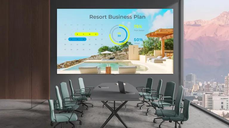 LG All in One DVLED display in a conference room
