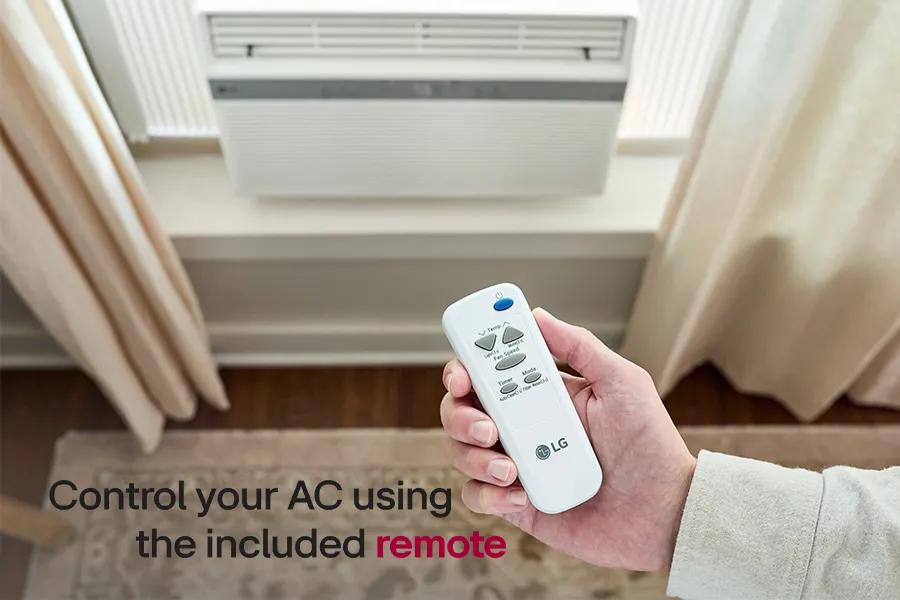 control your AC using the included remote