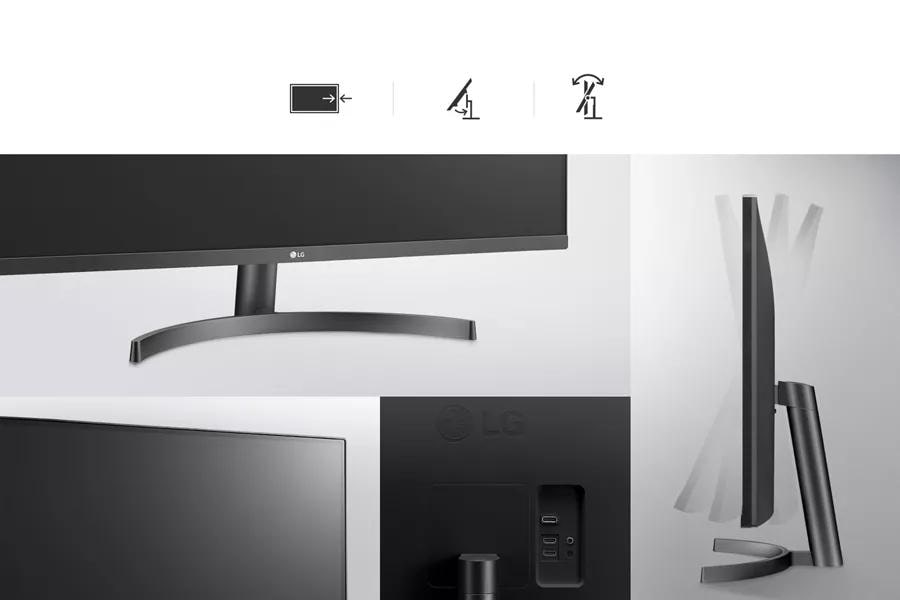 Tilt adjustment One Click stand and 3 Side Virtually Borderless design