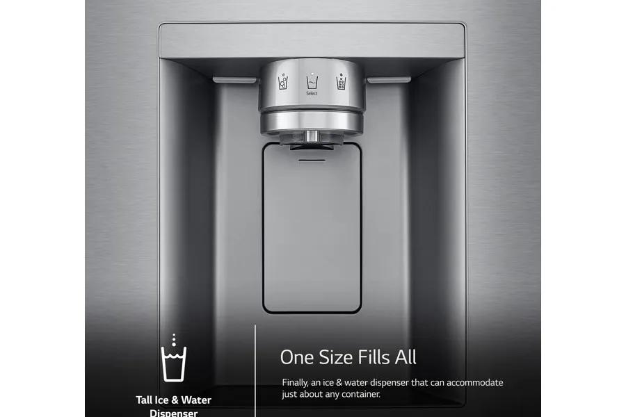 One Size Fills All
Finally, an ice & water dispenser that can accommodate just about any container.
