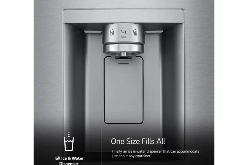 One Size Fills All
Finally, an ice & water dispenser that can accommodate just about any container.