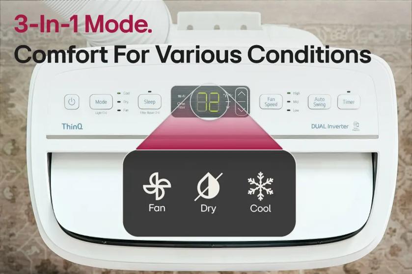 3-In-1 Mode.
Comfort For Various Conditions
