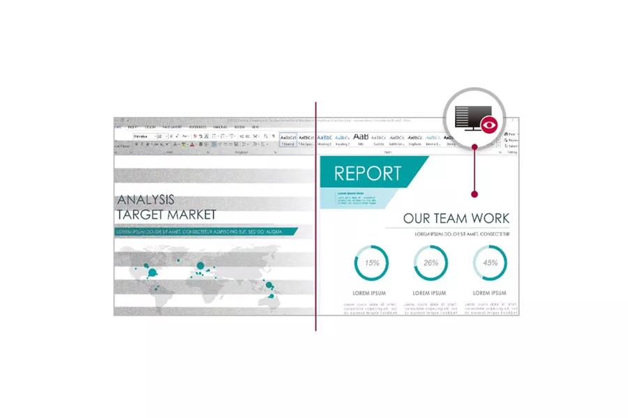 Flicker Safe reduces invisible flickering on the screen and provides a comfortable working environment for your eyes