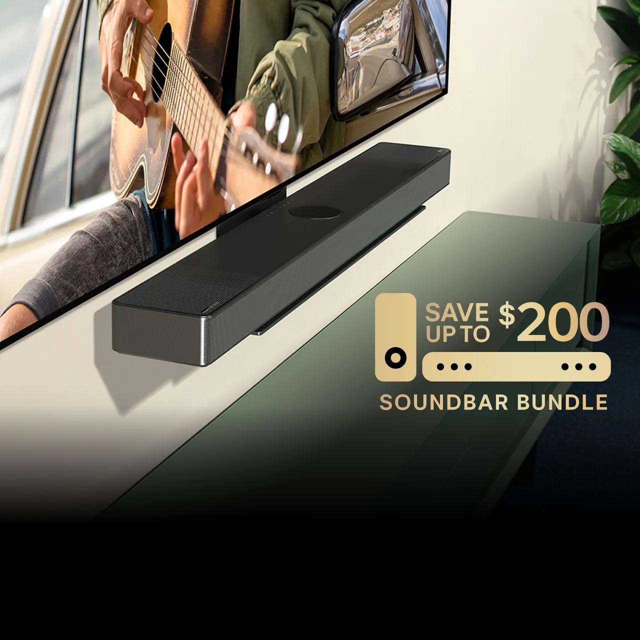 Image of Save up to $200 on matching OLED TV and Soundbar bundles