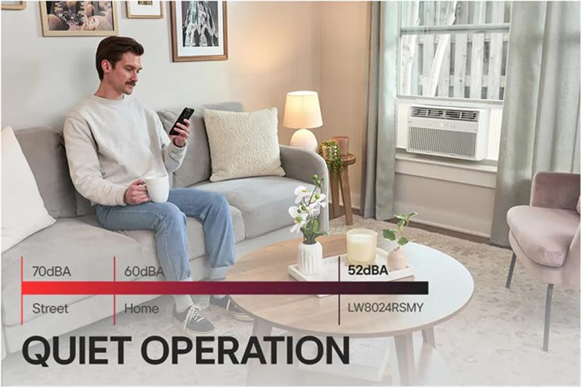 70dBA
60dBA
Street
Home
QUIET OPERATION
52dBA
LW8024RSMY
