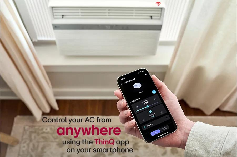 Control your AC from
anywhere
using the Thin app
on your smartphone