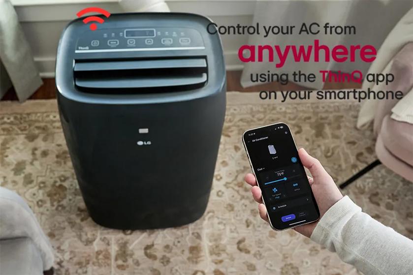 Control your AC from
anywhere
using the ThinQ app on your smartphone
