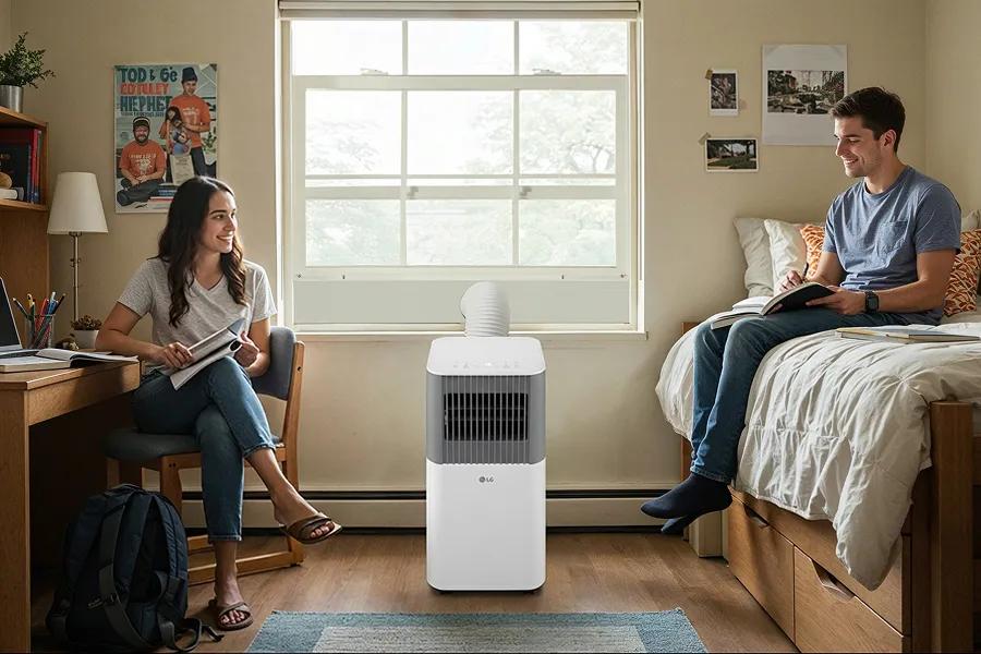 Use cool mode for powerful cooling and dehumidifying on hot days. In fan mode, the fan circulates the air in the room. Dry mode is ideal for damp, rainy days.