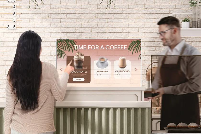 Digital Signage Transparent OLED P-Cap Touch