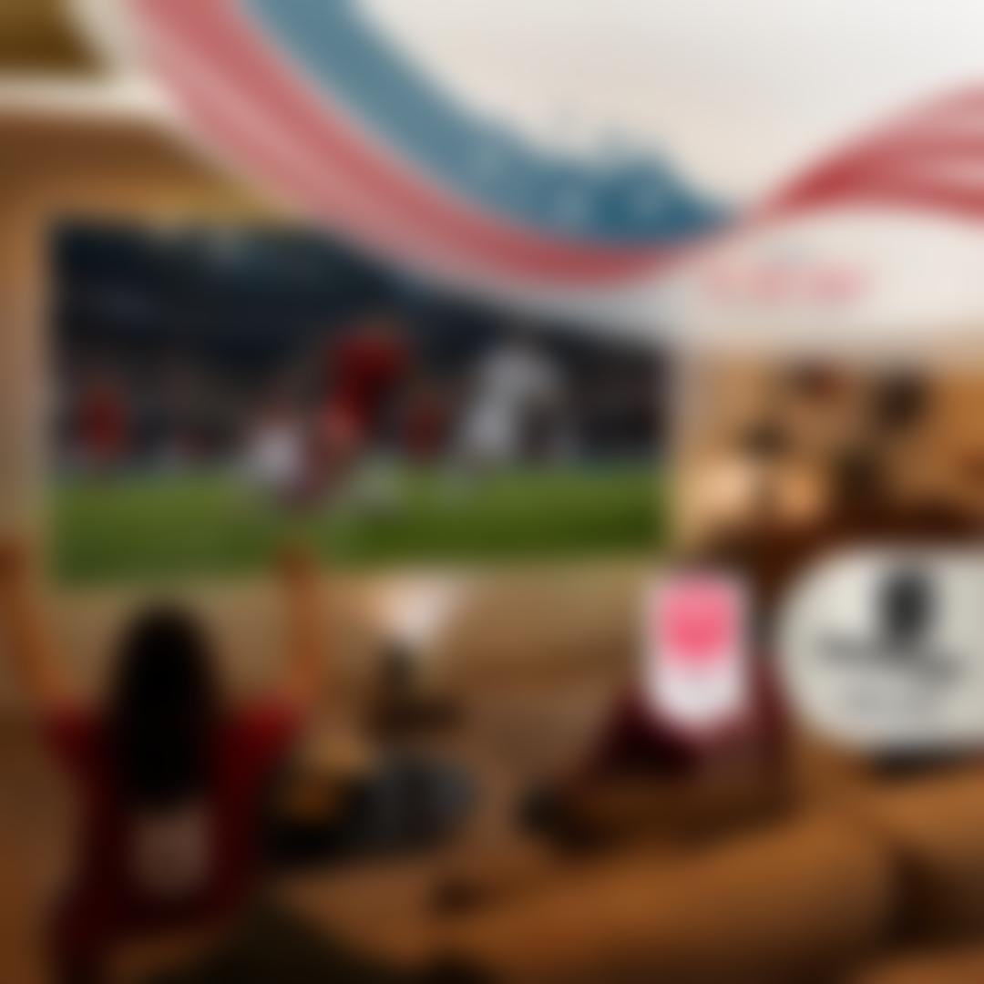 “4th of July Savings Event” title badge. A group of friends watch a soccer screen with an LG projector from a living room. “LG + America250: Proud Partner of America250”, “FREE S40T LG Soundbar” pop-out text. “2026 PC MAG Readers’ Choice” badge.