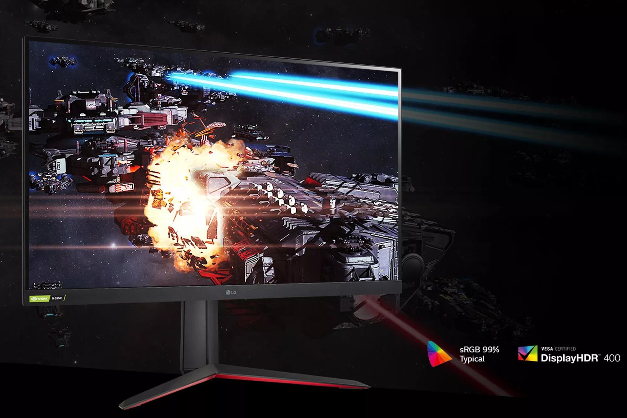 32” UltraGear™ QHD IPS 1ms (GtG) Gaming Monitor with NVIDIA® G-SYNC®  Compatibility
