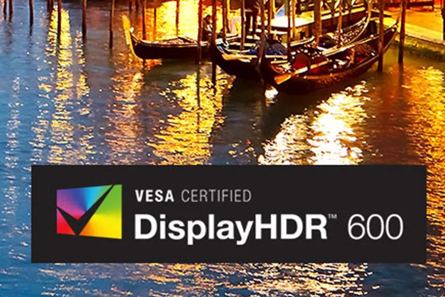 An image of SDR VS HDR VESA CERTIFIED  DisplayHDR 600