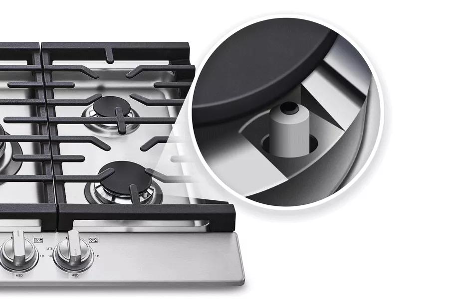 CBGS3628S by LG - LG STUDIO 36 UltraHeat™ Gas Cooktop with EasyClean®