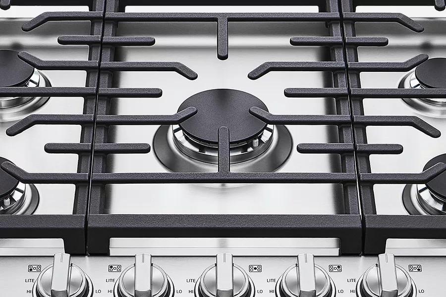 36” Gas Cooktop with Auto Reignition (CBGJ3623D) | LG USA 36” Gas Cooktop with Auto Reignition (CBGJ3623D) | LG USA