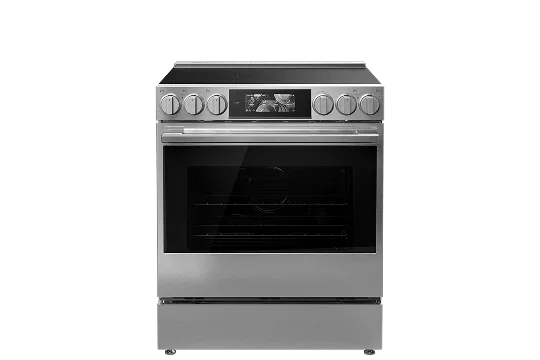 LG SIGNATURE stainless steel electric range with smooth cooktop and large oven cavity