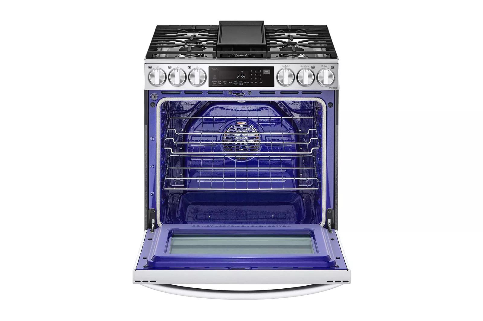 6.3 cu ft. Smart wi-fi Enabled ProBake Convection® InstaView® Gas Slide-In Range with Air Fry