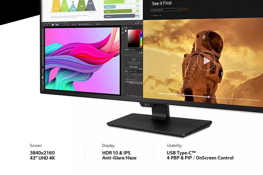 LG 43-Inch 4K Smart Monitor Down to $399 at