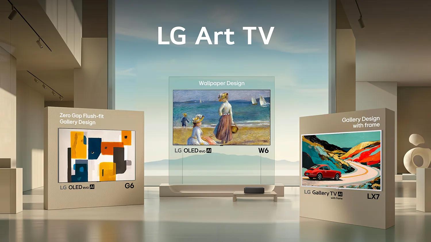 LG ELECTRONICS LAUNCHES ART TV LINEUP WHERE DESIGN SHAPES HOW ART LIVES IN THE SPACE