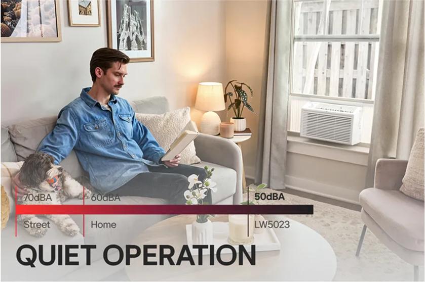 
70dBA
60dBA
Street
Home
QUIET OPERATION
53dBA
LW5023