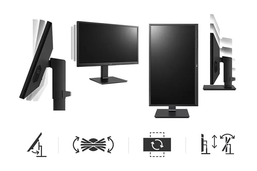 Ergonomic Design: Easy and Comfortable, Pivot, Height & Tilt, Swivel, One-Click Stand